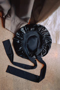 Black secure wrap bonnet